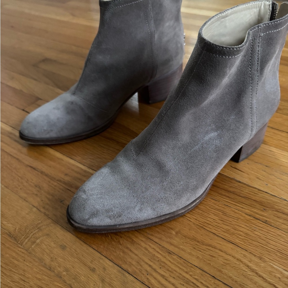 rag & bone Light Gray Suede Ankle Boots - Picture 2 of 6